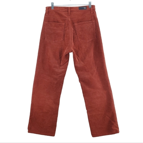 AG Adriano Goldschmied Rhett Corduroy Pants Ws 27 Hi Rise Straight 29x27 Adult - Picture 12 of 12
